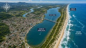 Laguna de Barra Velha: natureza, lazer e um dos cenários mais marcantes da cidade Laguna de Barra Velha, cenário natural e área de lazer no litoral de Santa Catarina